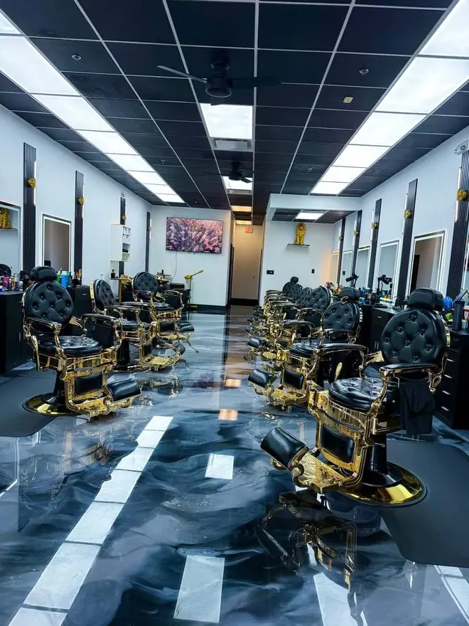 Inside Legacy Barbershop — the shop floor