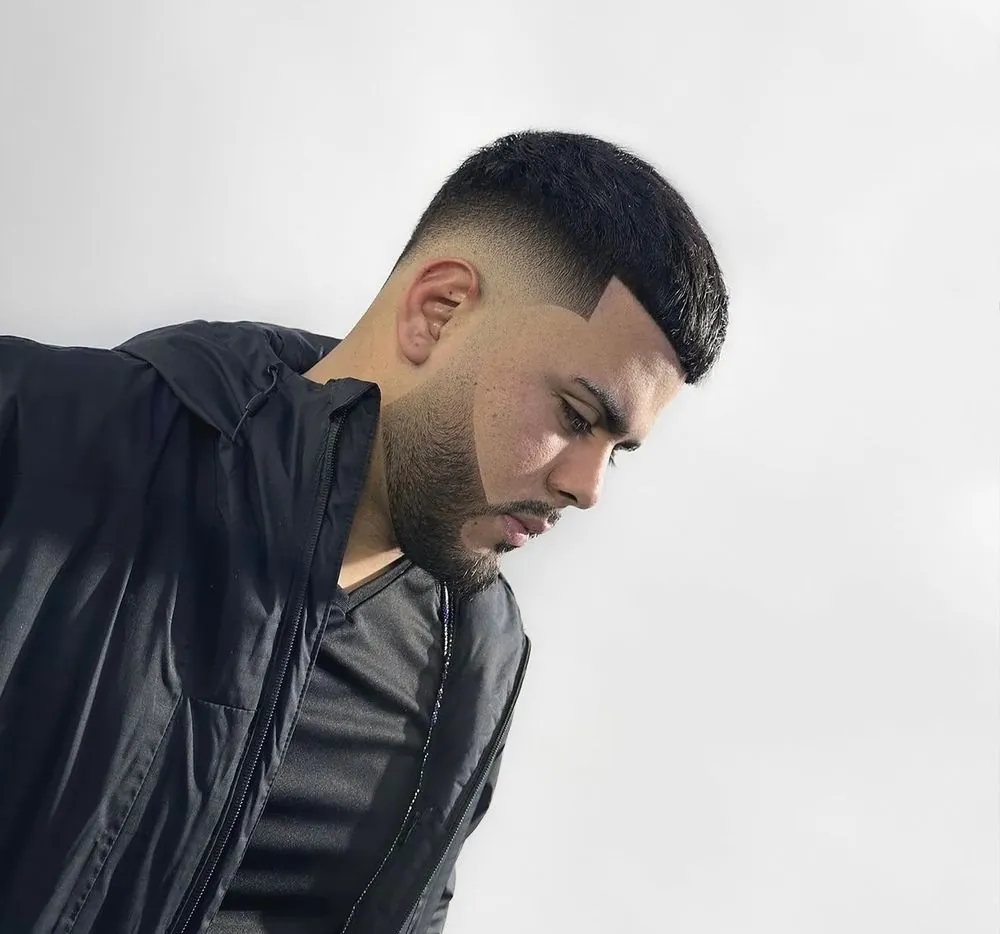 Taper fade with line-up by Legacy Barbershop